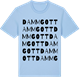 Blue Soul t-shirt med Dammgott ordlek t-shirt