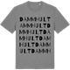 Mid Heather Gray t-shirt med Dammhult ordlek t-shirt
