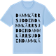 Blue Soul t-shirt med Dammkärrsudden ordlek t-shirt
