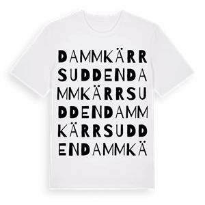 Dammkärrsudden ordlek t-shirt – ekologisk bomull t-shirt från Pinshirt