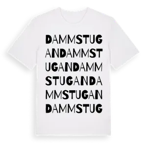 Dammstugan ordlek t-shirt – ekologisk bomull t-shirt från Pinshirt
