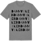 Mid Heather Gray t-shirt med Dammviken ordlek t-shirt