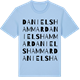 Blue Soul t-shirt med Danielshammar ordlek t-shirt