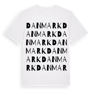 Danmark ordlek t-shirt – ekologisk bomull t-shirt från Pinshirt