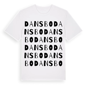 Dansbo ordlek t-shirt – ekologisk bomull t-shirt från Pinshirt