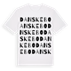 White t-shirt med Danskebo ordlek t-shirt