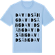 Blue Soul t-shirt med Davidsäng ordlek t-shirt