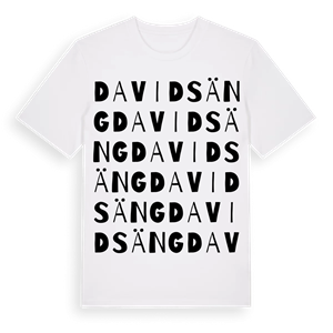 Davidsäng ordlek t-shirt – ekologisk bomull t-shirt från Pinshirt