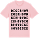 Pink Cotton t-shirt med Degerhov ordlek t-shirt