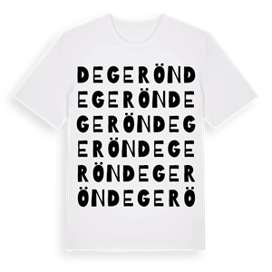 Degerön ordlek t-shirt – ekologisk bomull t-shirt från Pinshirt