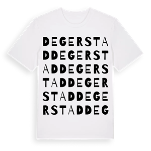 Degerstad ordlek t-shirt – ekologisk bomull t-shirt från Pinshirt