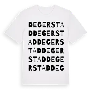 Degerstad ordlek t-shirt – ekologisk bomull t-shirt från Pinshirt