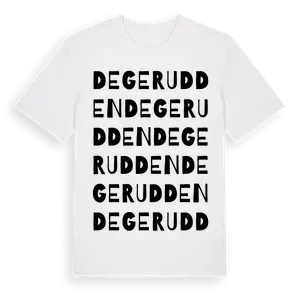 Degerudden ordlek t-shirt – ekologisk bomull t-shirt från Pinshirt