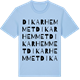 Blue Soul t-shirt med Dikarhemmet ordlek t-shirt