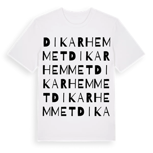 Dikarhemmet ordlek t-shirt – ekologisk bomull t-shirt från Pinshirt