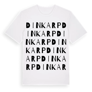 Dinkarp ordlek t-shirt – ekologisk bomull t-shirt från Pinshirt