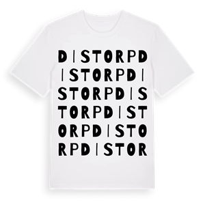 Distorp ordlek t-shirt – ekologisk bomull t-shirt från Pinshirt
