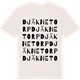 Vintage White t-shirt med Djäknetorp ordlek t-shirt