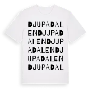Djupadalen ordlek t-shirt – ekologisk bomull t-shirt från Pinshirt