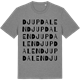 Mid Heather Gray t-shirt med Djupdalen ordlek t-shirt