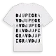 Djupegrav ordlek t-shirt