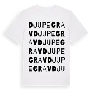 Djupegrav ordlek t-shirt – ekologisk bomull t-shirt från Pinshirt