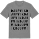 Mid Heather Gray t-shirt med Djupvik ordlek t-shirt
