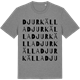 Mid Heather Gray t-shirt med Djurkälla ordlek t-shirt