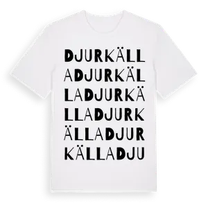 Djurkälla ordlek t-shirt – ekologisk bomull t-shirt från Pinshirt
