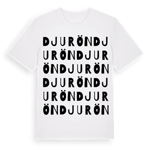 Djurön ordlek t-shirt – ekologisk bomull t-shirt från Pinshirt