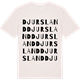Vintage White t-shirt med Djursland ordlek t-shirt