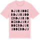 Pink Cotton t-shirt med Djurudden ordlek t-shirt