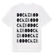 White t-shirt med Dockebo ordlek t-shirt