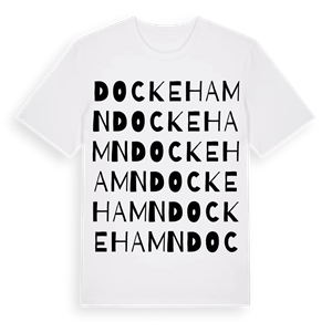 Dockehamn ordlek t-shirt – ekologisk bomull t-shirt från Pinshirt