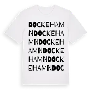 Dockehamn ordlek t-shirt – ekologisk bomull t-shirt från Pinshirt