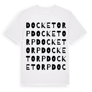 Docketorp ordlek t-shirt – ekologisk bomull t-shirt från Pinshirt