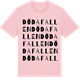 Pink Cotton t-shirt med Döda fallen ordlek t-shirt