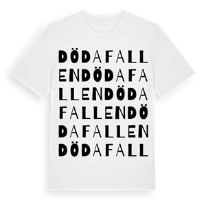 Döda fallen ordlek t-shirt – ekologisk bomull t-shirt från Pinshirt