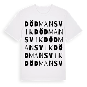 Dödmansvik ordlek t-shirt – ekologisk bomull t-shirt från Pinshirt