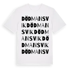 Dödmansvik ordlek t-shirt – ekologisk bomull t-shirt från Pinshirt