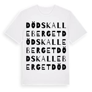 Dödskalleberget ordlek t-shirt – ekologisk bomull t-shirt från Pinshirt