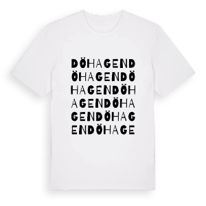 Döhagen ordlek t-shirt – ekologisk bomull t-shirt från Pinshirt