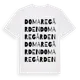 White t-shirt med Domaregården ordlek t-shirt