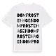 White t-shirt med Domprostehagen ordlek t-shirt