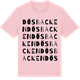 Pink Cotton t-shirt med Dösbacken ordlek t-shirt