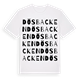 White t-shirt med Dösbacken ordlek t-shirt