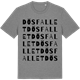 Mid Heather Gray t-shirt med Dösfallet ordlek t-shirt