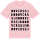 Pink Cotton t-shirt med Doverssund ordlek t-shirt