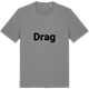 Mid Heather Gray t-shirt med Drag fetstil t-shirt