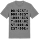 Mid Heather Gray t-shirt med Dragestad ordlek t-shirt